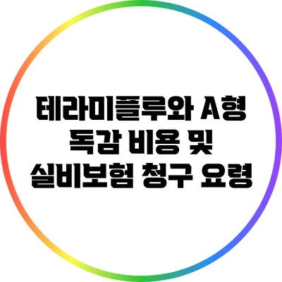 테라미플루와 A형 독감: 비용 및 실비보험 청구 요령