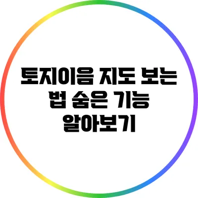 토지이음 지도 보는 법: 숨은 기능 알아보기