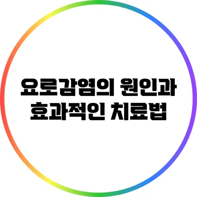요로감염의 원인과 효과적인 치료법